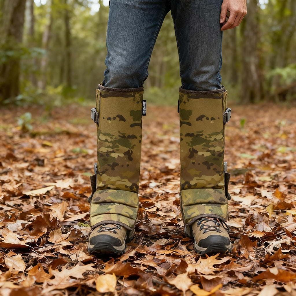 MDSTOP Snake Gaiters Leg Guards, Waterproof Snake Guards, Adjustable Snake Bite Protection for Lower Legs, Snake Chaps for Men & Women, Snake Proof Gaiters for Hunting,Outdoor and Farm Working