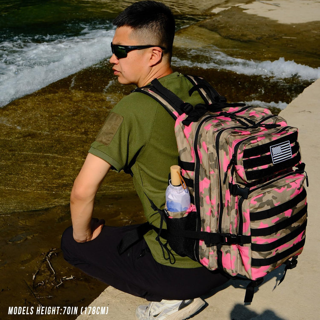 45L Tactical Backpack for Men Women, Military Assault Pack with MOLLE, Large 3 Day Bug Out Bag for Hiking Camping