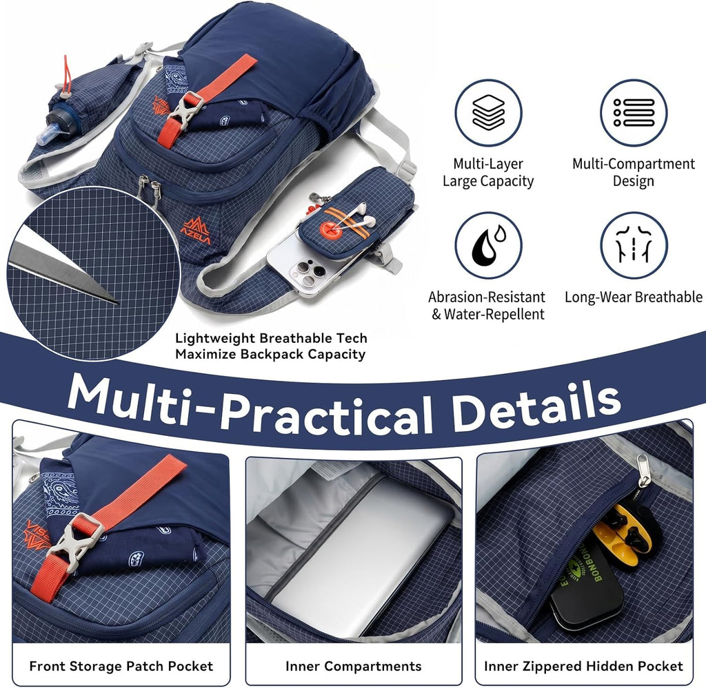 18L Small Hiking Backpack Foldable Ultralight Daypack