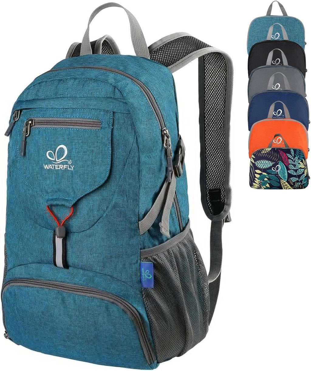 WATERFLY Small Lightweight Packable Backpack: 20l Hiking Daypack Man Woman
