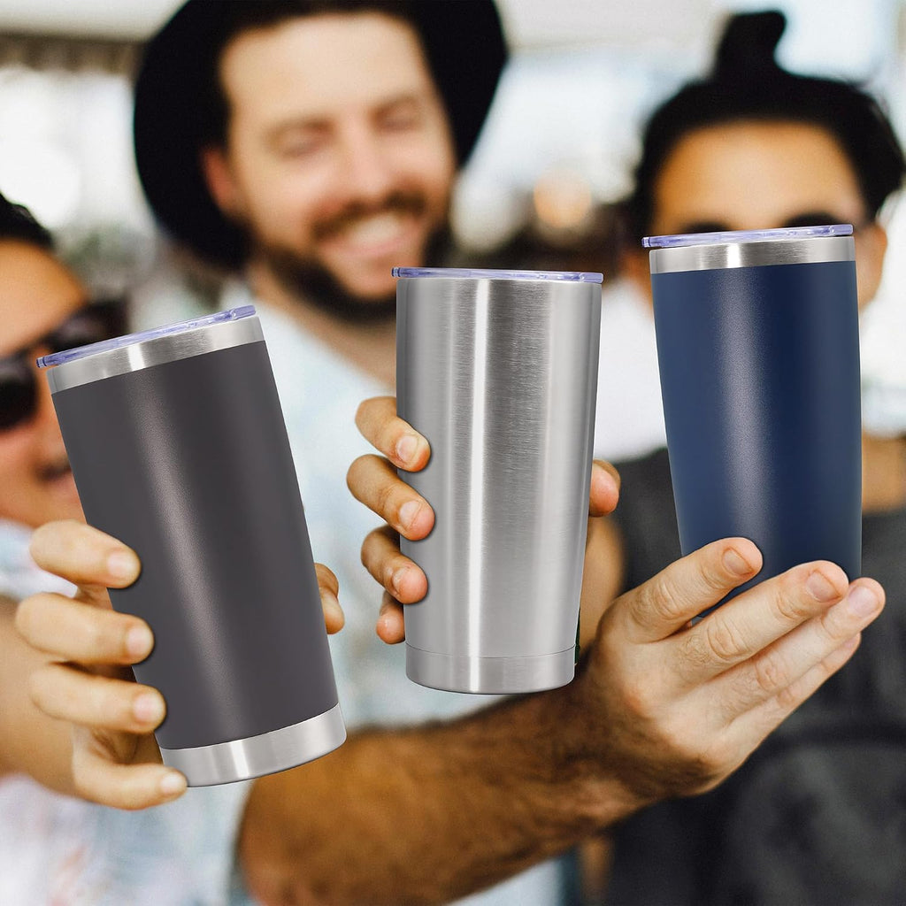 20oz Tumbler Stainless Steel Tumbler Coffee Tumbler with Lid Navy, 4P