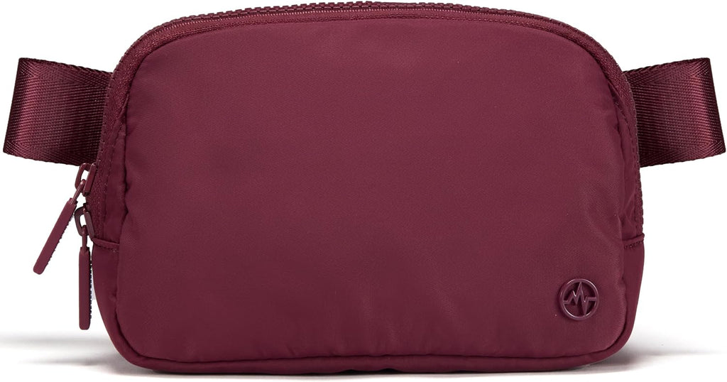 Pander Nylon Fanny Pack for Women, Two-Way Zipper Crossbody Bag