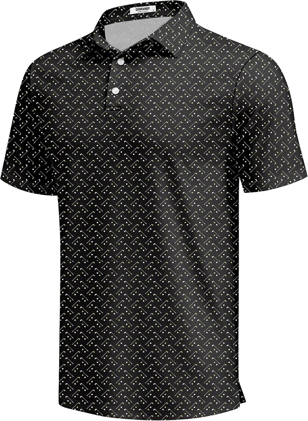 COOFANDY Mens Golf Polo Shirts Short Sleeve Quick Dry Casual Collared Shirt