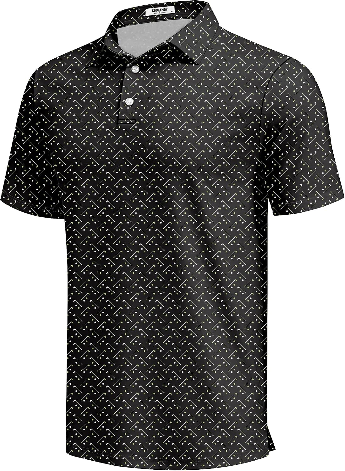COOFANDY Mens Golf Polo Shirts Short Sleeve Quick Dry Casual Collared Shirt