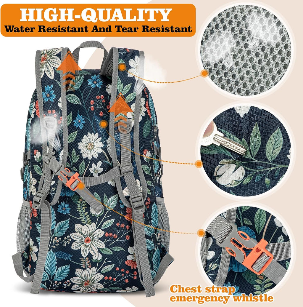 ZOMAKE Lightweight Packable Backpack 30L, Foldable Travel Hiking Daypack