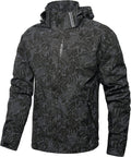 Men's Lightweight Waterproof Rain Jacket,Shell Hooded Outdoor Raincoat Hiking Windbreake jacket