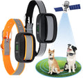 WIEZ GPS Wireless Dog Fence, Electric Dog Fence for Outdoor,Adjustable Warning Strength（98-3280ft）,Pet Containment System Suitable for Mos of Dogs(2 Collars)
