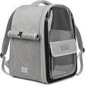 Pet Carrier Backpack for Cats and Small Dogs, Transparent PC Window, Breathable Mesh Sides, Front Pocket, Comfortable Padded Straps