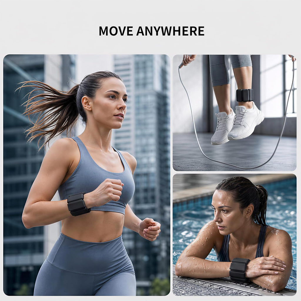 PROIRON Wrist & Ankle Weights Set of 2 (1 lb/2 lb Each) Adjustable Wrist Weights for Women Men,Soft Silicone arm & Leg weights for Walking,Pilates,Yoga,Workout,Strength Training