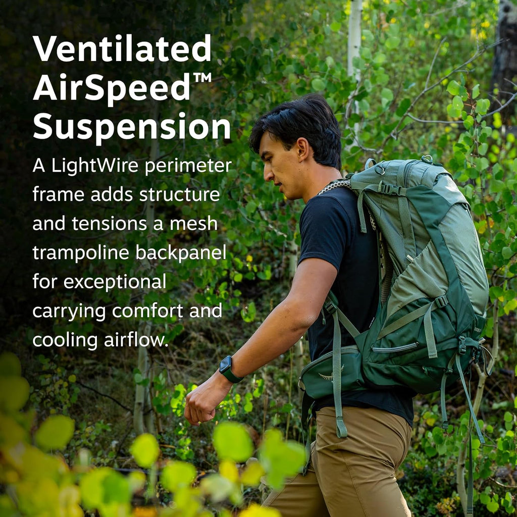 Osprey Stratos 24L Men's Hiking Backpack, Green OS