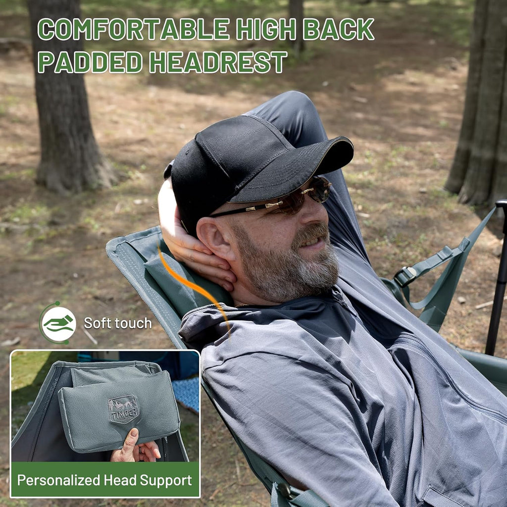 TIMBER RIDGE Hammock Camping Chair, Oversized Swinging Chair, 400lbs Load