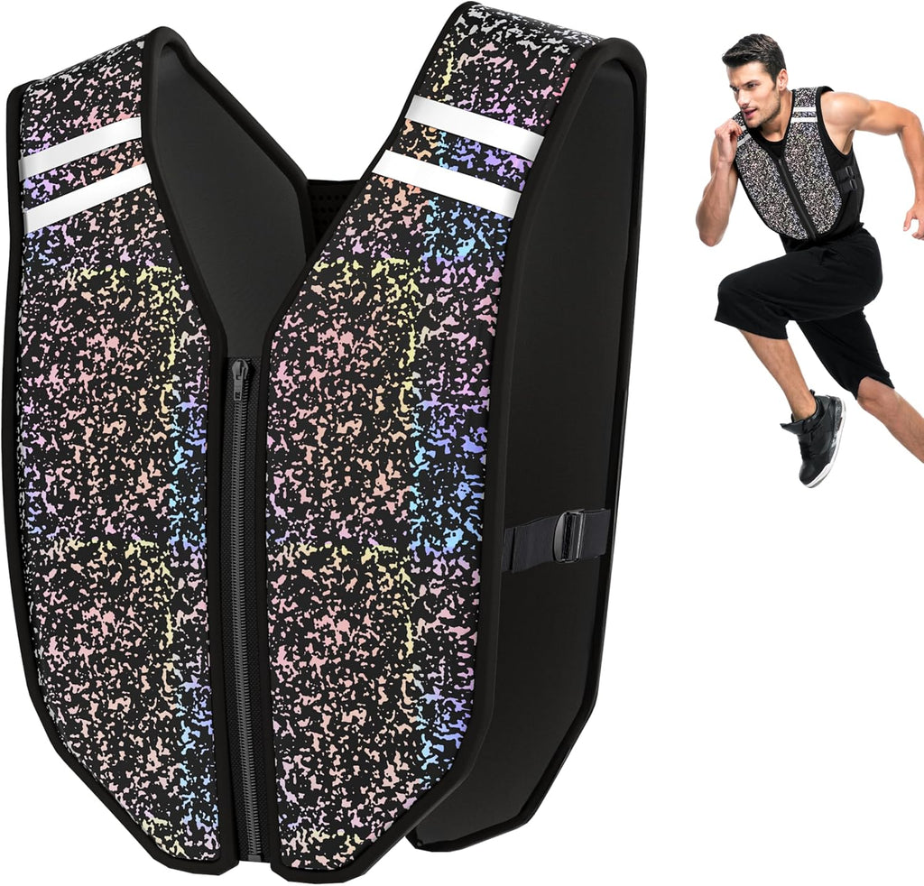 PROIRON Weighted Vest Soft Washable for Men Women 6.5lbs/11lbs/17.5lbs/22lbs,Fully Reflective Running Weight Vest,No Leakage Weighted Vest for Fitness,Workout,Weight Loss,Strength Training
