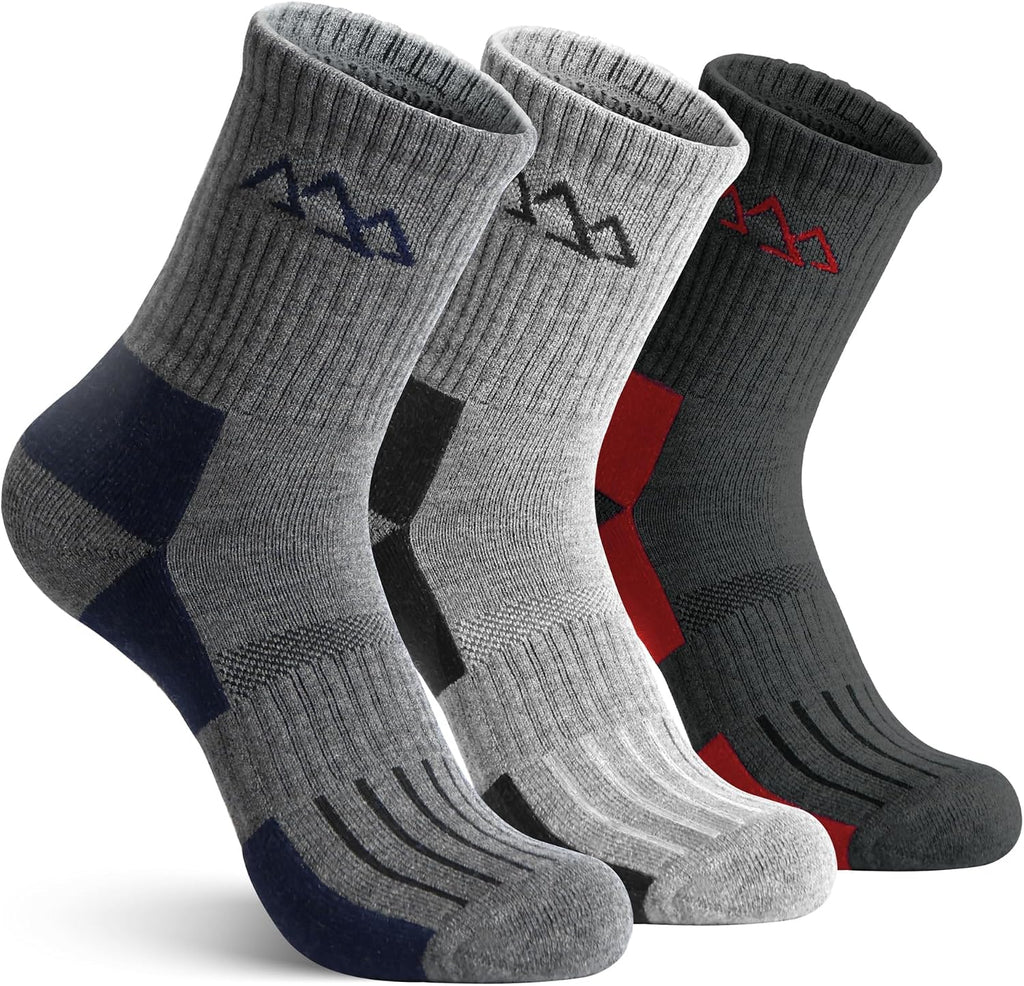 innotree Men's Merino Wool Hiking Socks 3 Pairs