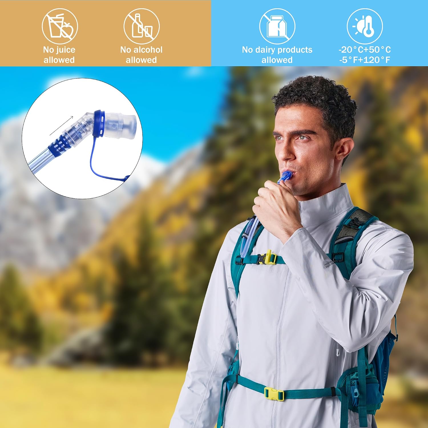 N NEVO RHINO Hydration Bladder 1.5L-3L Kit, Water Bladder for Running Vest