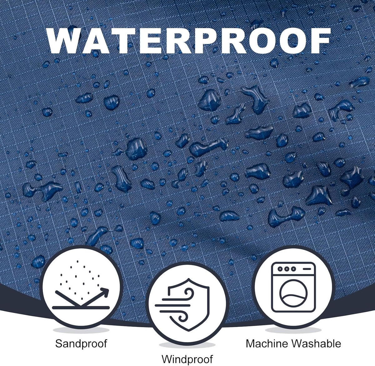 Large Waterproof Outdoor Stadium Blanket 80"x 58"