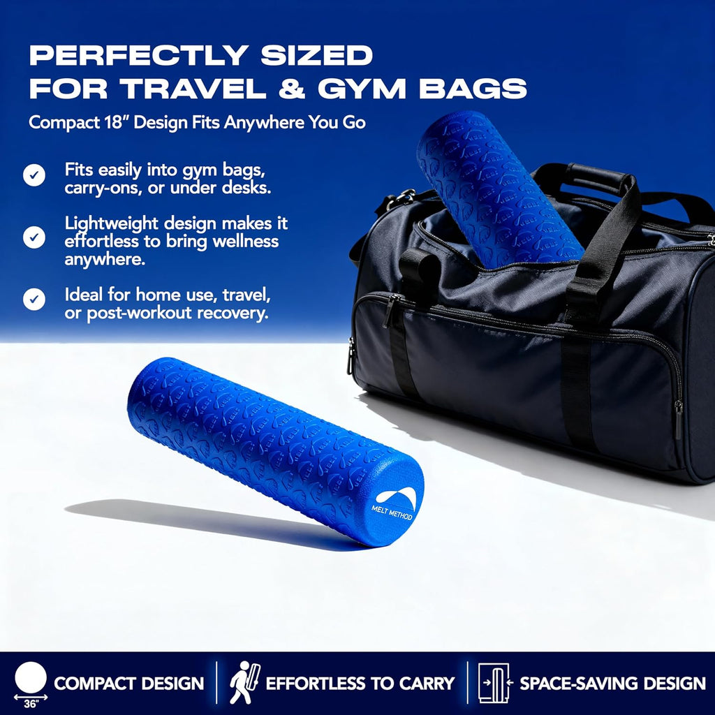 Melt 18-Inch Travel Soft Foam Roller, Myofascial Release
