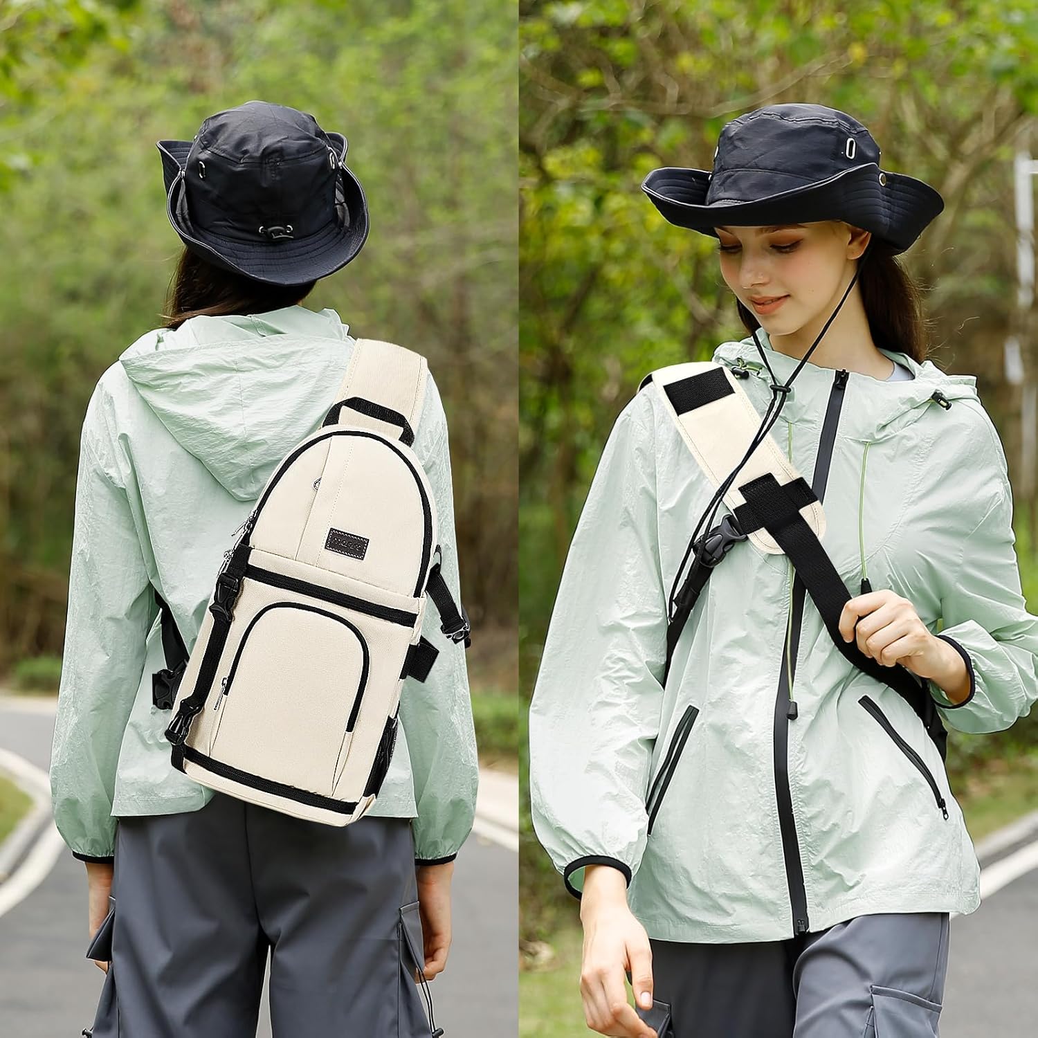 MOSISO Camera Sling Bag, Photography Shoulder Bag Compact Camera Backpack