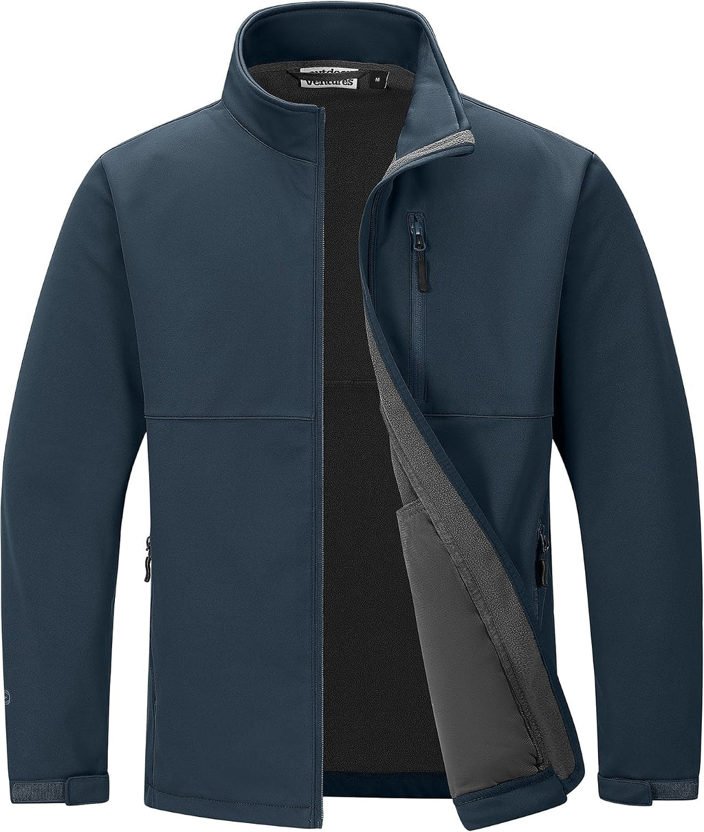 Outdoor Ventures Men's Softshell Jacket Waterproof Lightweight Rian Jacket