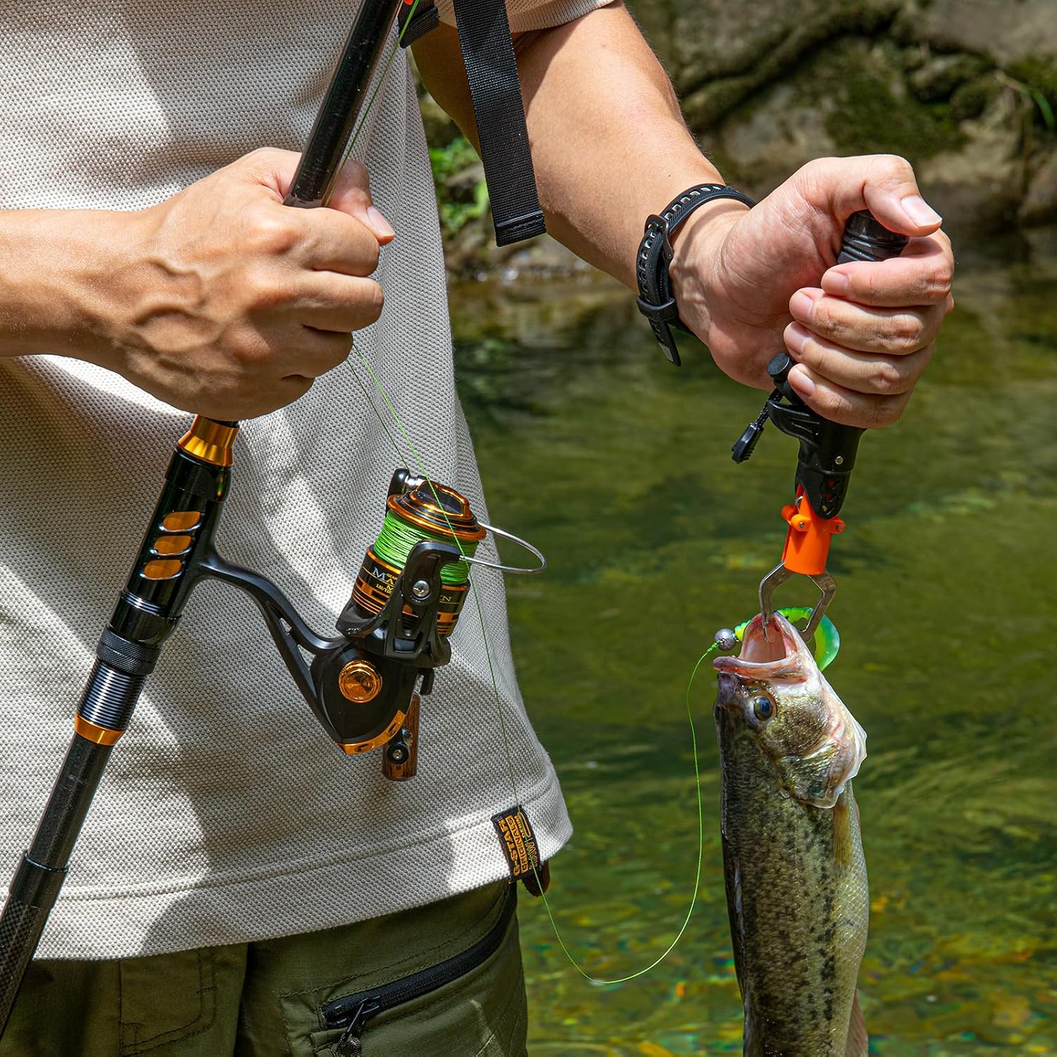 THKFISH Fishing Rod & Reel Combo with Backpack, Fishing Tools Tackle Box