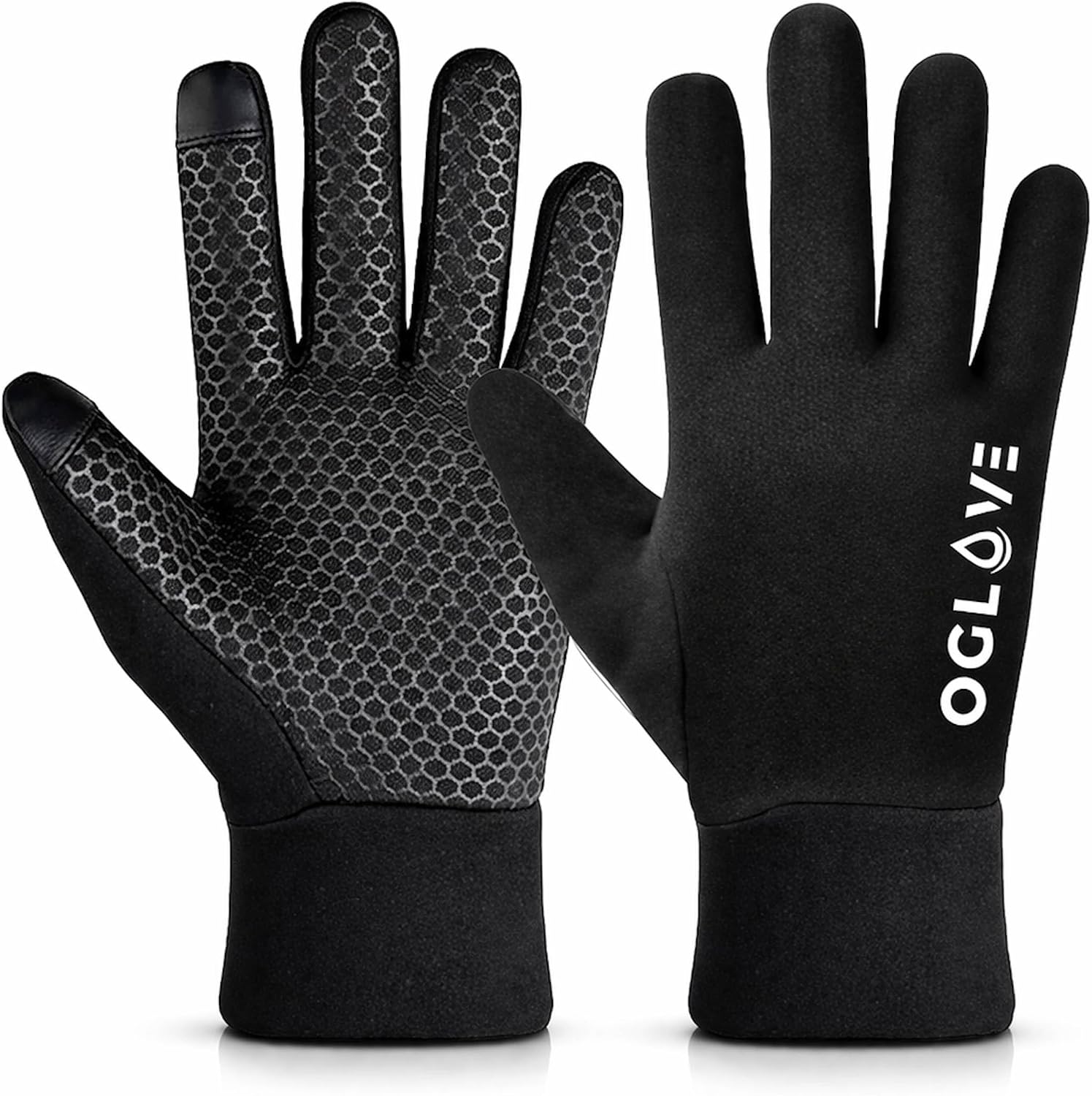 OGLOVE Waterproof Thermal Sports Gloves, Touchscreen Sensitive Field Gloves for Football, Soccer, Rugby, Mountain Biking, Cycling, Fishing and More