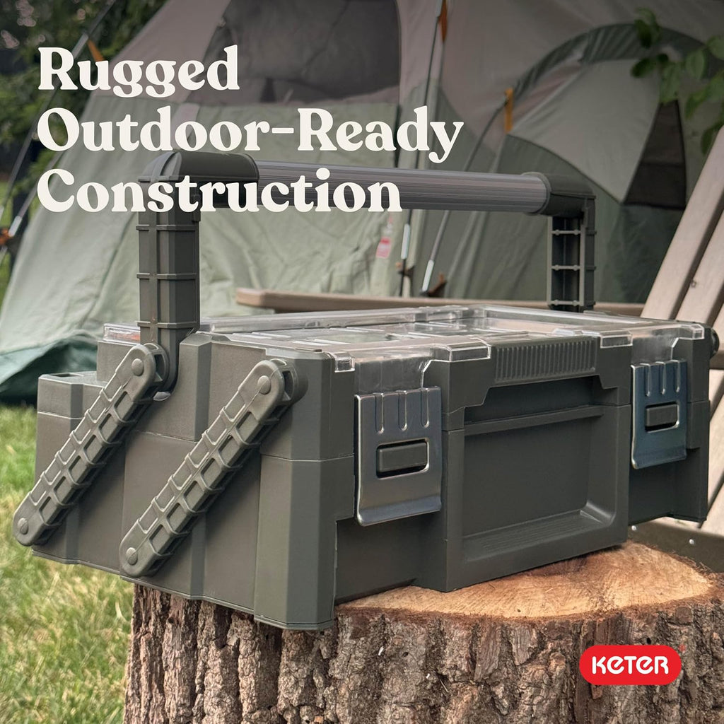 18" Camp & Trail Gear Organizer, Heavy-Duty Cantilever Storage Box