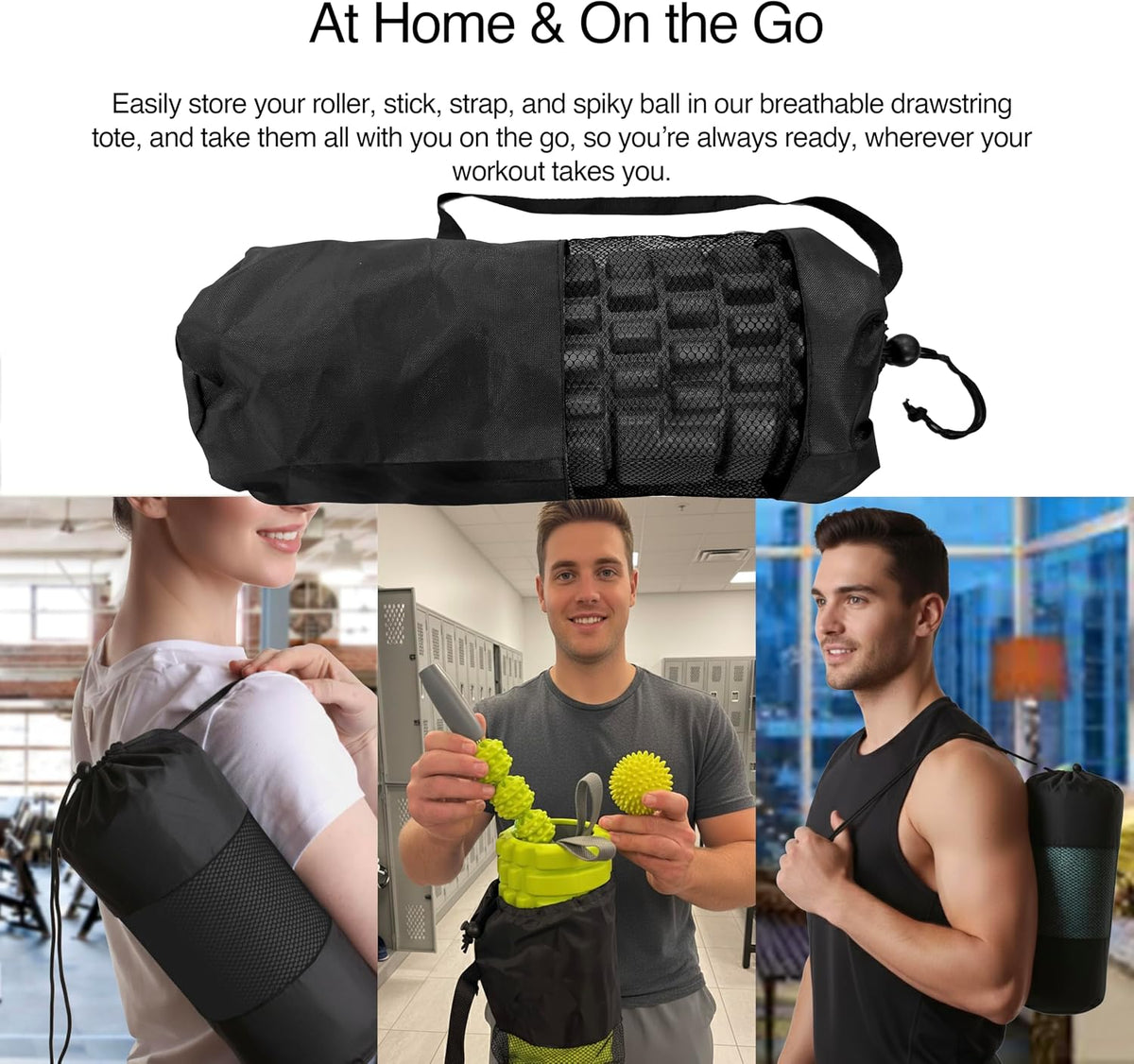 321 STRONG 5-in-1 Massage Set, Complete Mobility Kit for Workout Recovery