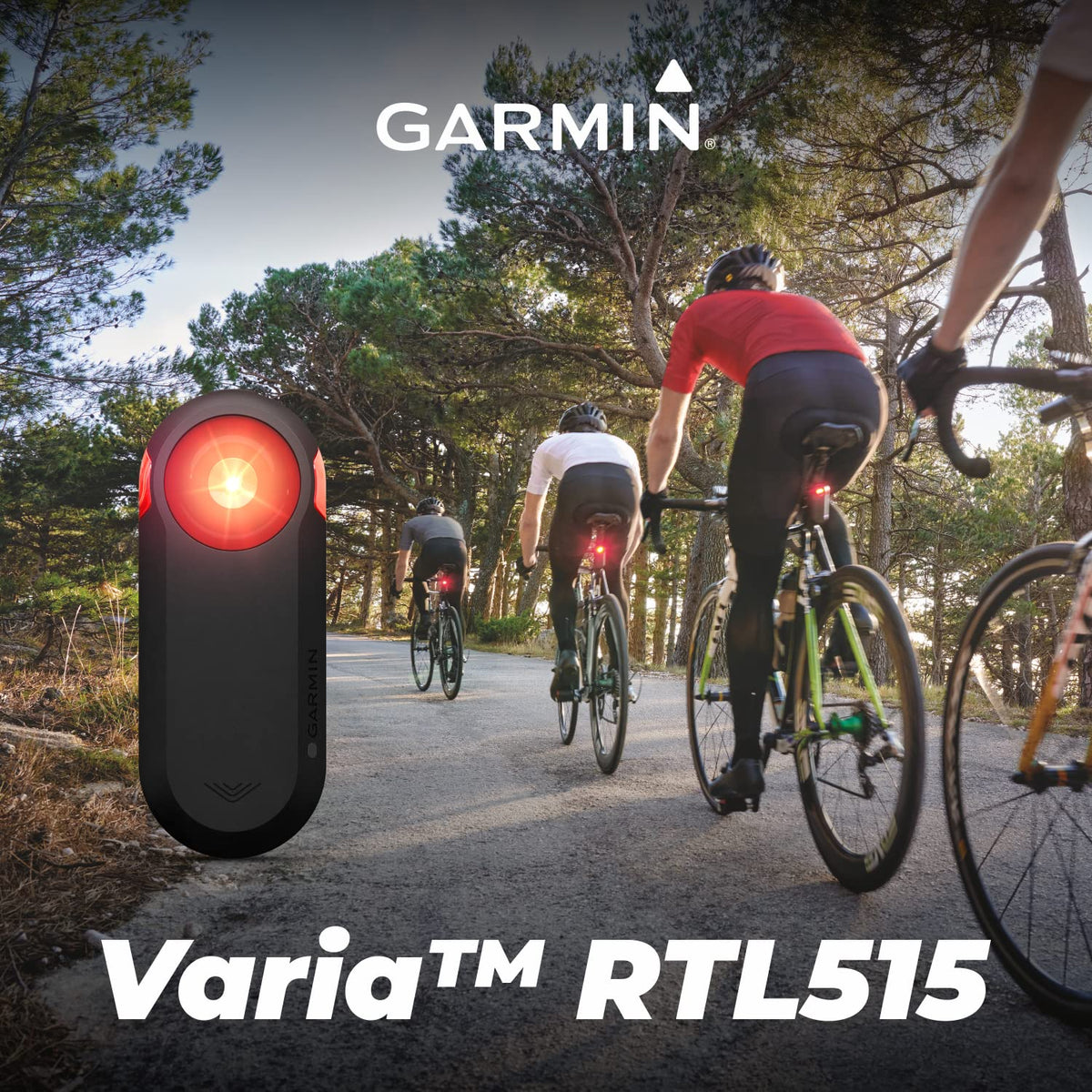 Wearable4U - Garmin Varia RTL515 Cycling Rearview Radar with Visual and Audible Alerts for Vehicles and Power Bundle