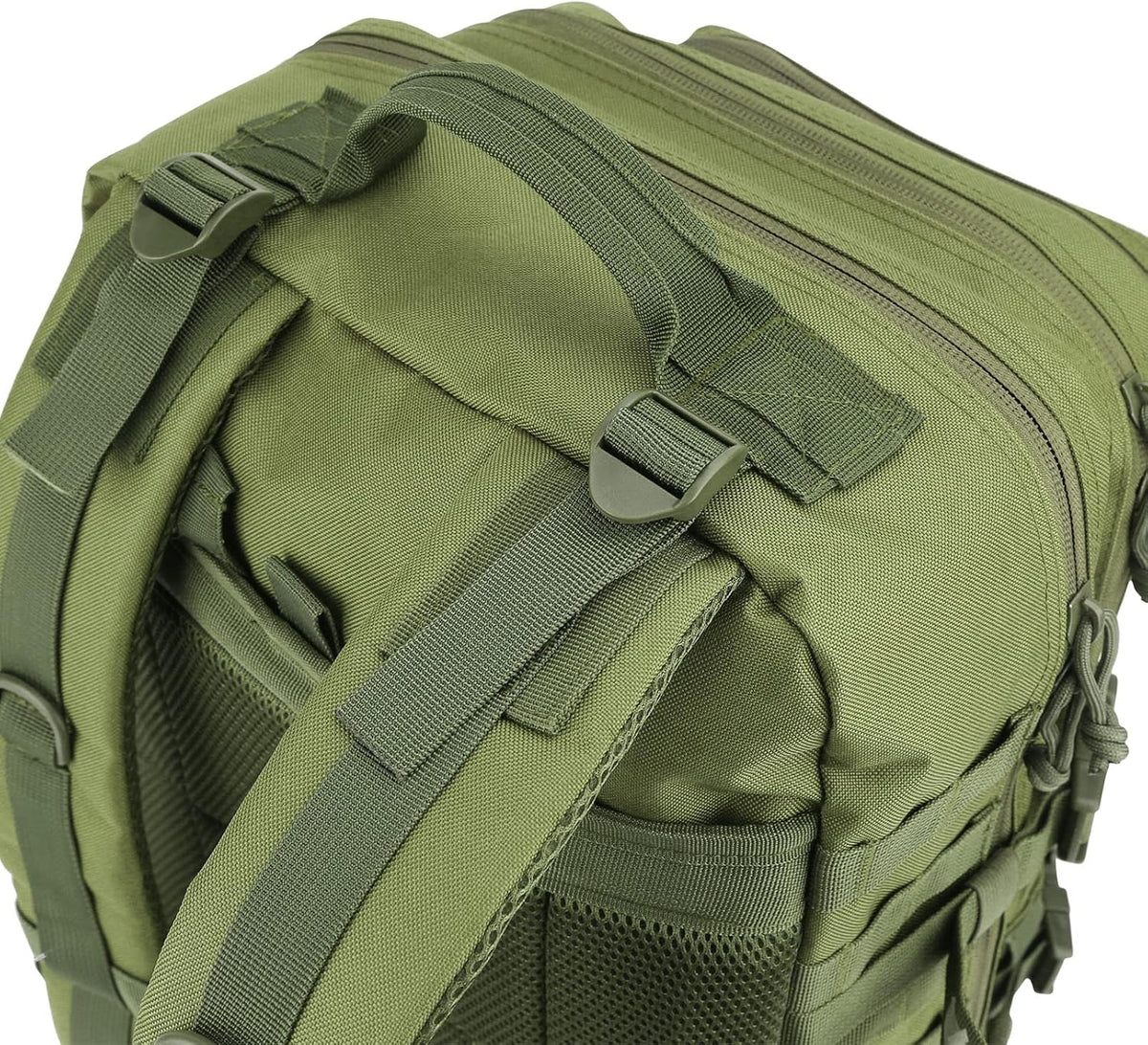 REEBOW GEAR Military Tactical Backpack for Men Large Army 3 Day Assault Pack Molle Hiking Daypack Bag (Green)
