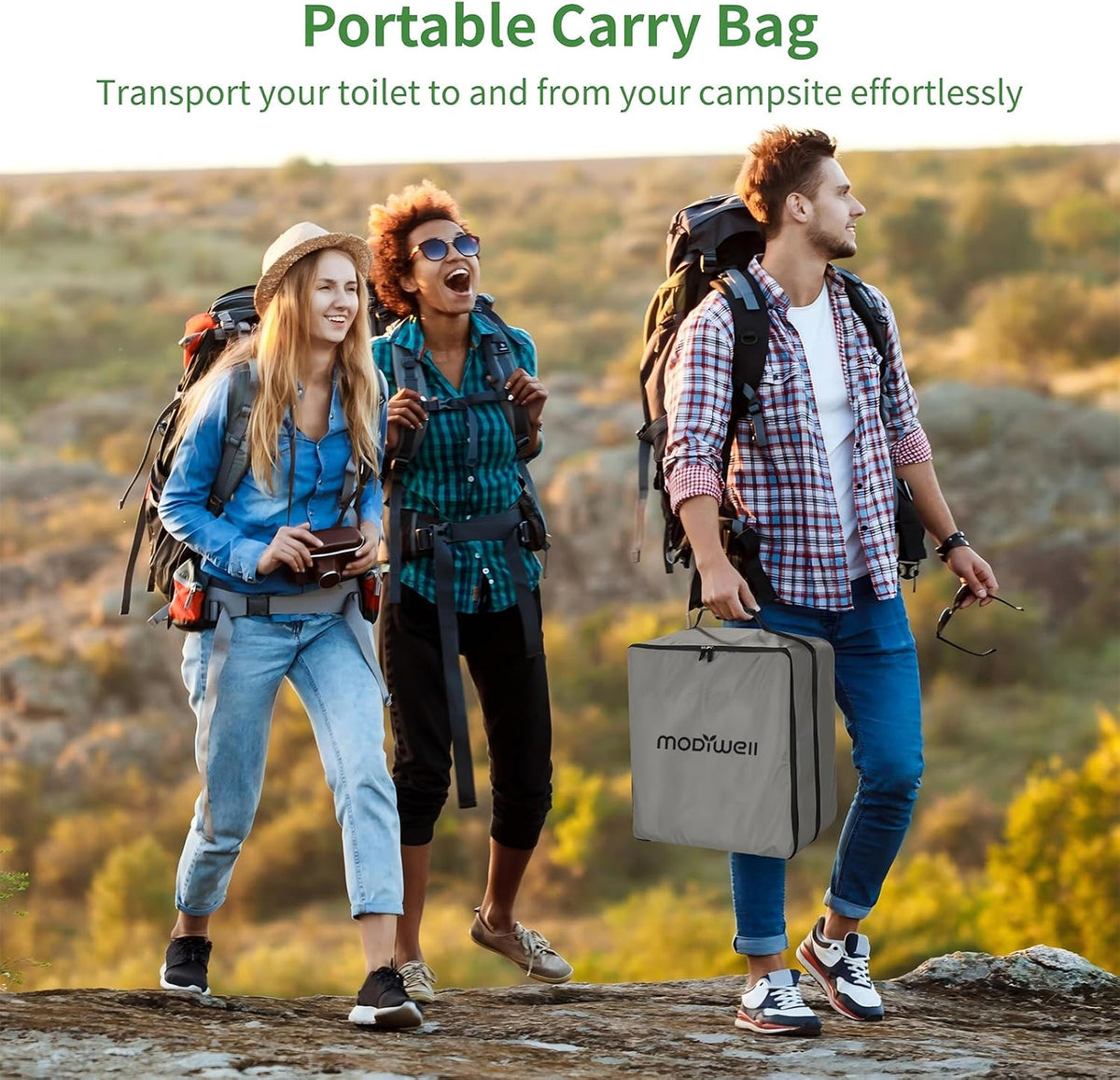 LE-310 Dry Flush Toilet Carrying Bag with Waterproof Cover