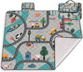Extra Large Picnic Blanket Waterproof Beach Blanket 80"x 80" Outdoor Camping Mat Foldable Outdoor Blanket Picnic Mat Suitable for Park, Indoor Crawling, Lawn, Garden, Patio, Music Festival(Car)