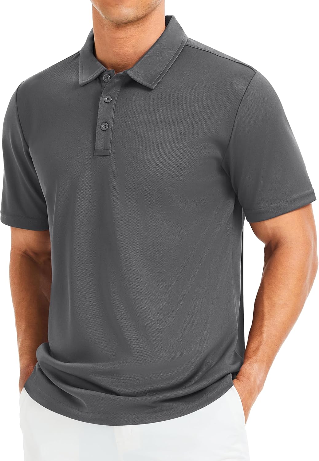 MAGCOMSEN Men's Polo Shirts Short Sleeve Golf Quick Dry Collared Moisture Wicking Athletic Performance Polos