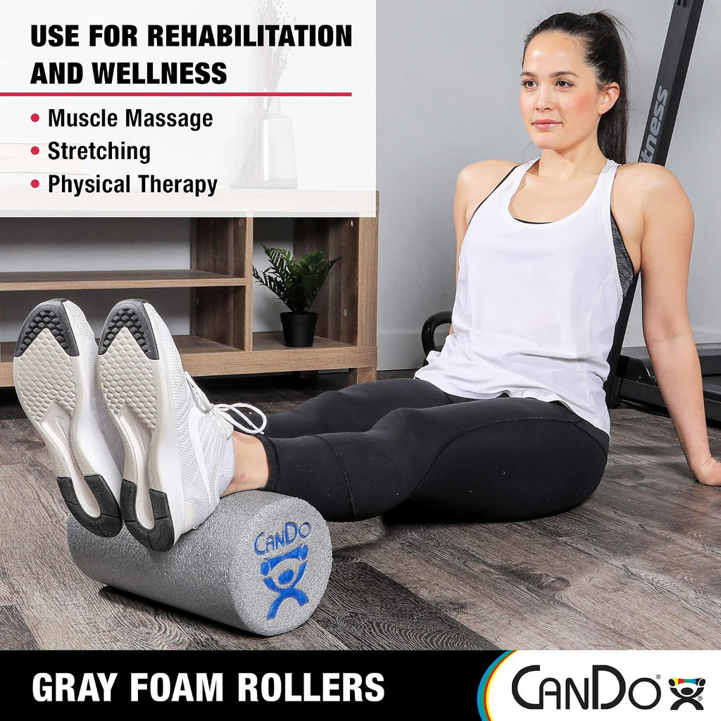 CanDo-30-2500 Plus Foam Roller, 6" X 36", Round
