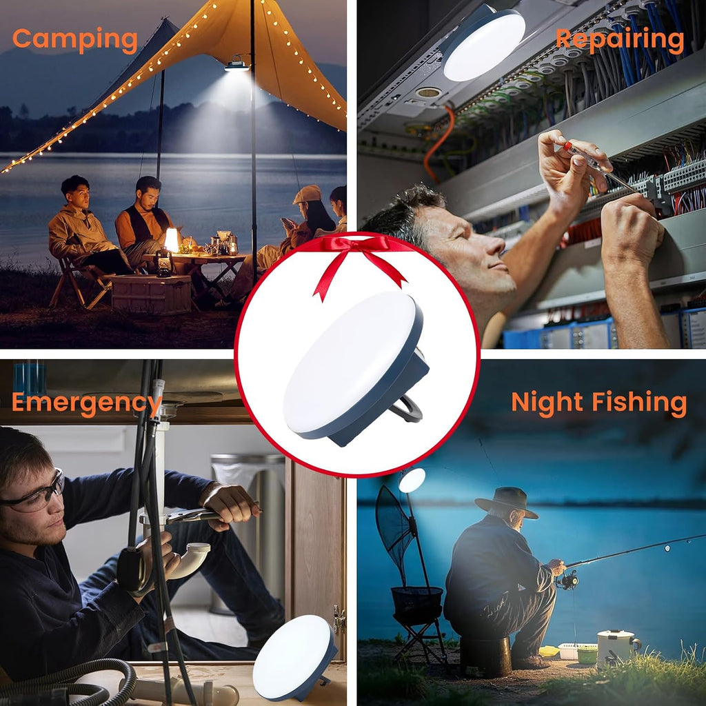 12000mAh Camping Lights 2Pack, 42W Tent Light, Flashlight Portable