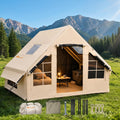 Inflatable Tent for 4-Season Camping, Blow up Glamping Tent for 4-6 Person