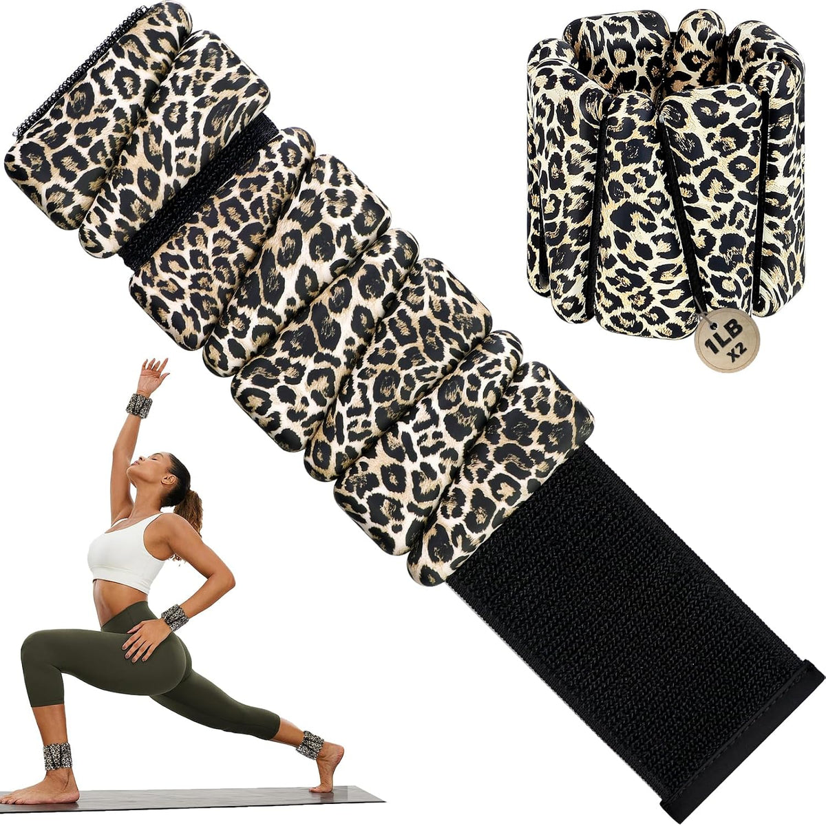 Ankle Weights for Women Adjustable Wrist Weights 2lb or 4lb Pair