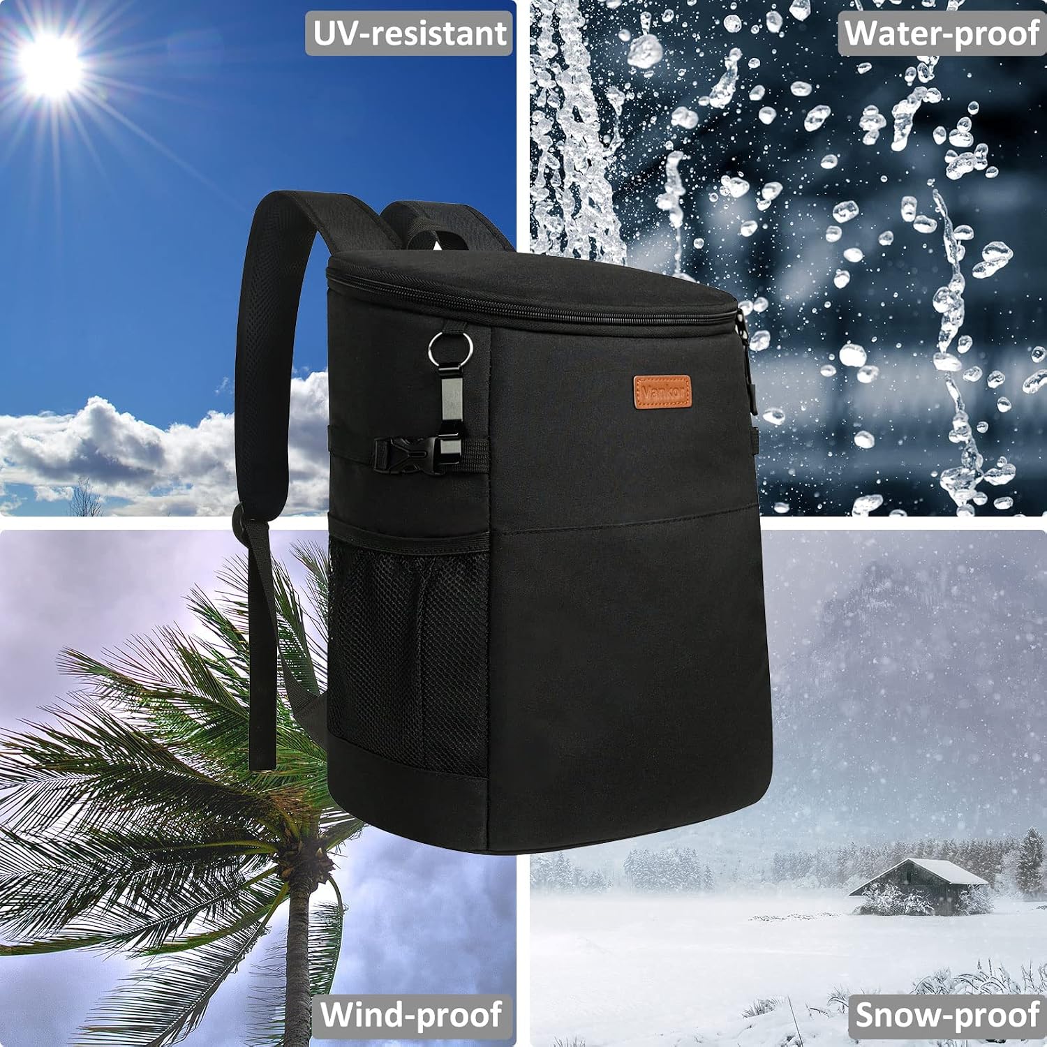 Vankor Camping Cooler Backpack Insulated Waterproof