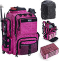 Goture Fishing Tackle Backpack with 4 3600 Tackle Boxes,2 Rod Holders