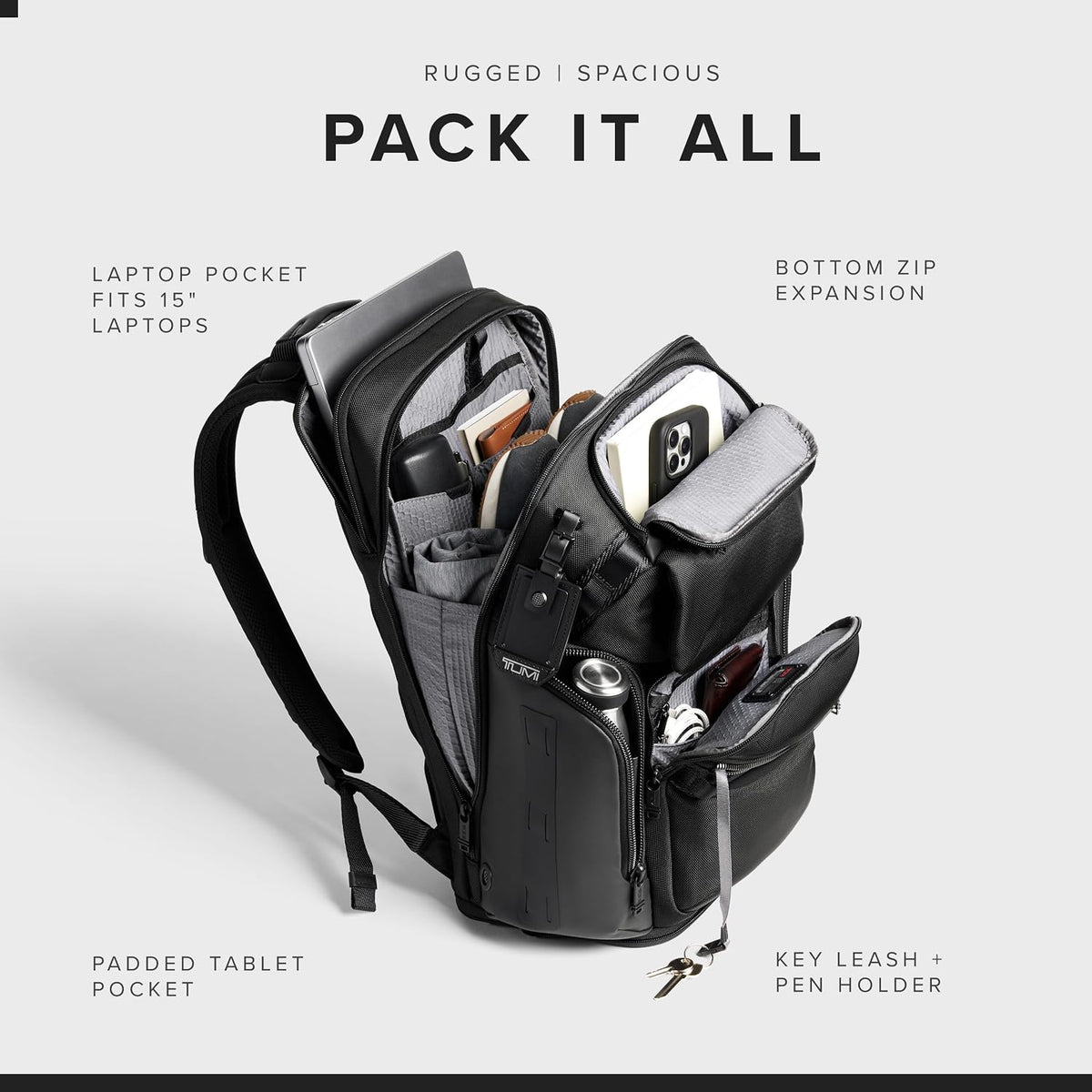 TUMI Alpha Bravo Nomadic Backpack, 18.8", Black
