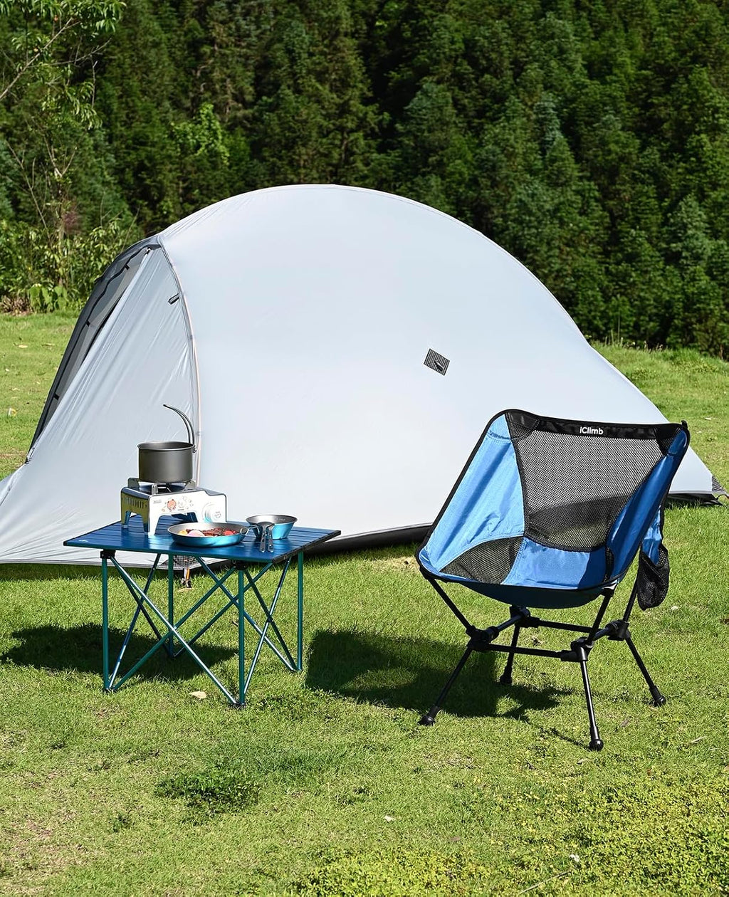 iClimb Ultralight Compact Camping Folding Table (Reinforced Nature - L)