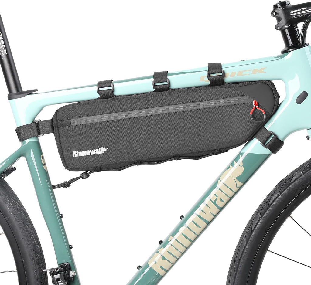Rhinowalk Top Tube Bag - 2.1/2.7L Triangle Bag for Road & Gravel Bikes