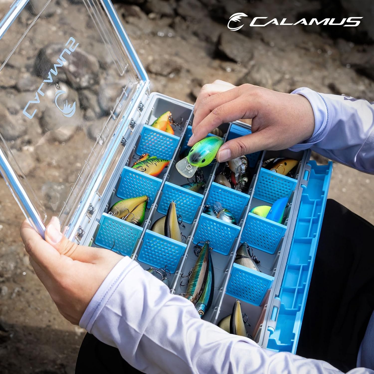 Calamus DryVault Waterproof Fishing Tackle Box, 3700 1 Pack