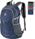 WATERFLY Lightweight Packable Hiking Backpack, 30L Day Pack Dark Blue