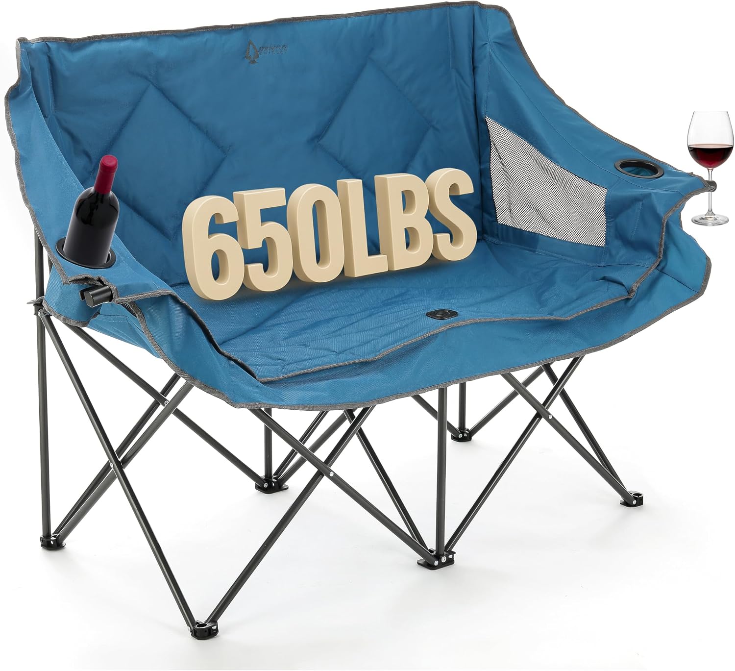 ARROWHEAD OUTDOOR Portable Folding Double Duo Camping Chair Loveseat