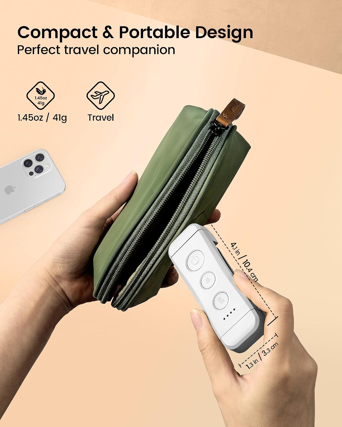 Glocusent USB Rechargeable Book Light, Portable Clip-on LED Reading Light