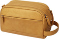 PU Leather Toiletry Bag for Men, Yellow