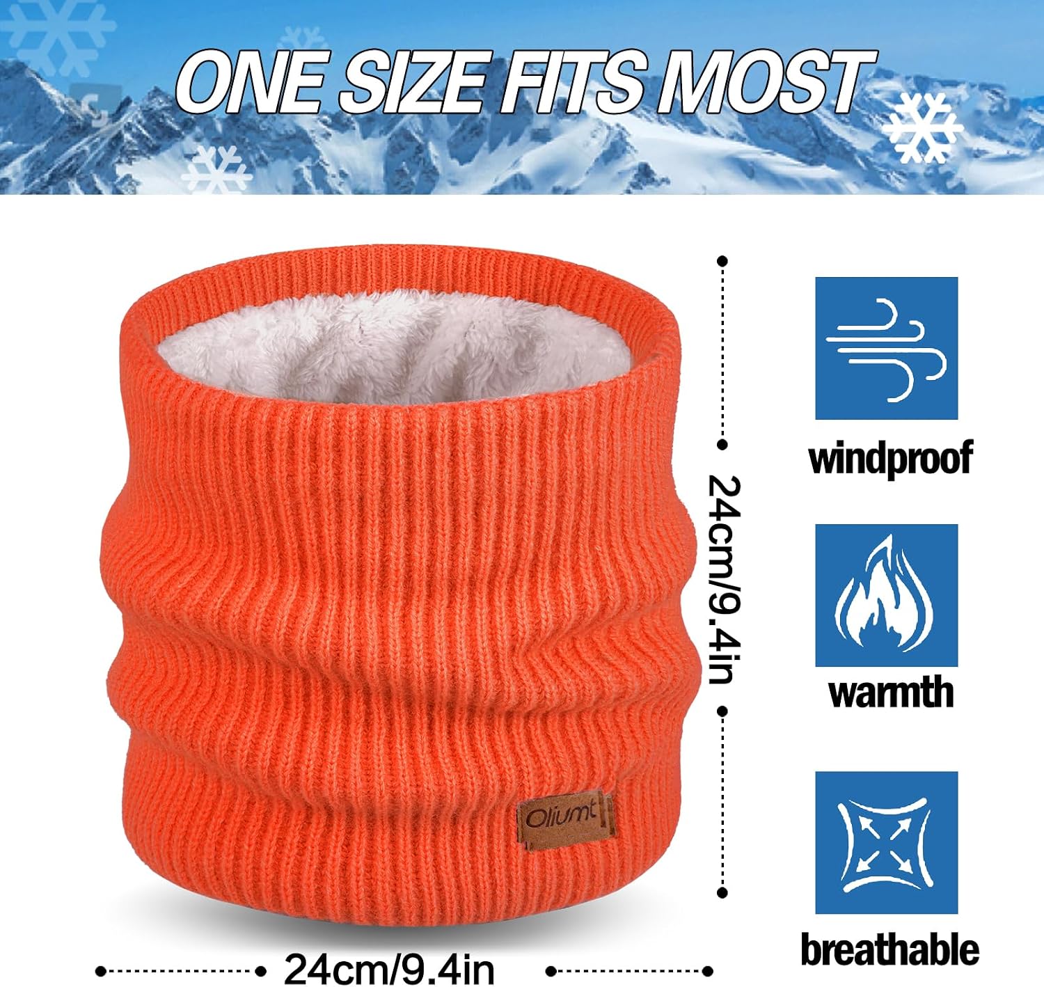Neck Warmer for men,Winter Neck Gaiters Face Scarf Women Windproof Warm Fleece Scarves Gaiter for Cold Weather