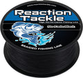 Reaction Tackle Braided Fishing Line - Pro Grade Power Performance for Saltwater or Freshwater Fish - Colored Fishing Line Braid for Extra Visibility