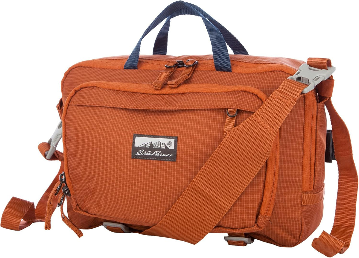 Eddie Bauer 7L Trail Bag with Removeable Shoulder Strap and Adjustable Waistband, Sienna