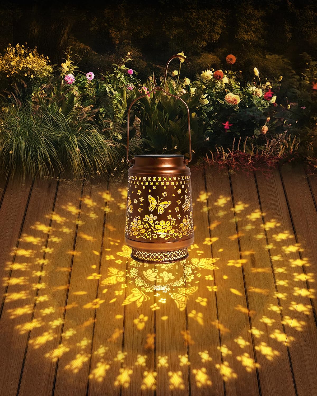 Butterfly Gifts for Women Butterfly Solar Lantern Mothers Day Gifts Birthday Gifts for Women Mom Grandma Sister Friend Garden Decor Metal Solar Lights Outside Decorative for Yard Patio Pathway Porch