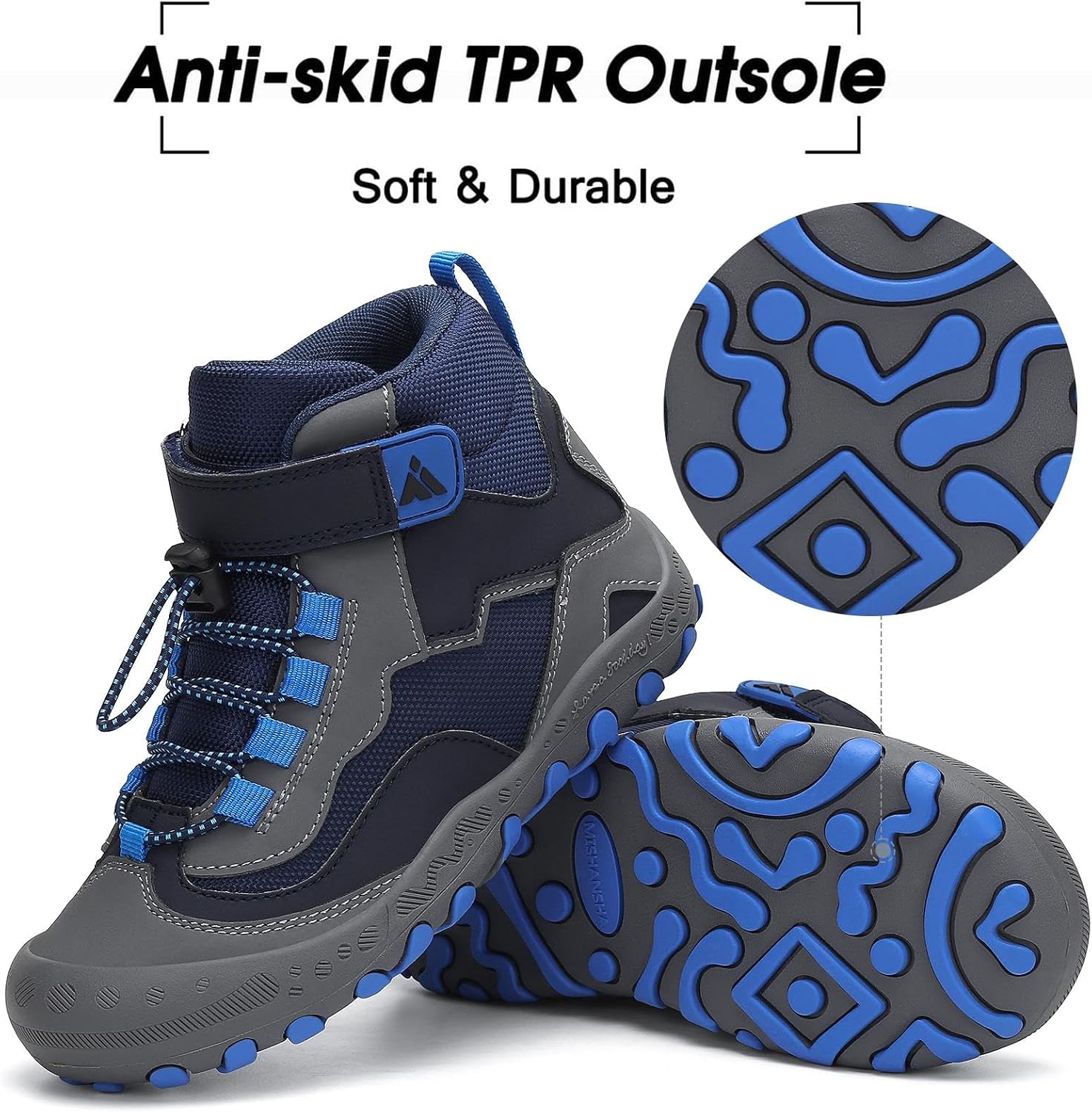 Mishansha Kids Hiking Boots Toddler Boys Girls Hiking Shoes Outdoor Trail